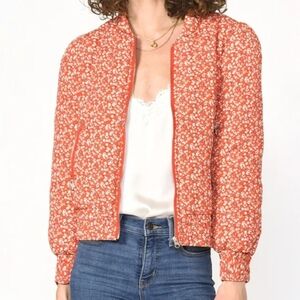 Greylin Aniston Bomber Jacket In Ditzy Floral
